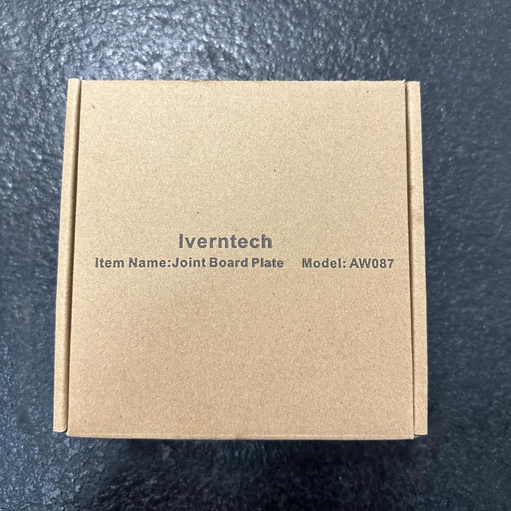 Iverntech 4Pcs Black T Shape Corner Bracket Connector Outside Joint Board Plate with 20Pcs M8 T-Nuts+20Pcs M8 Screws +1Pcs Wrench for Standard 8mm Slot 4040 Series Aluminum Extrusion Profile