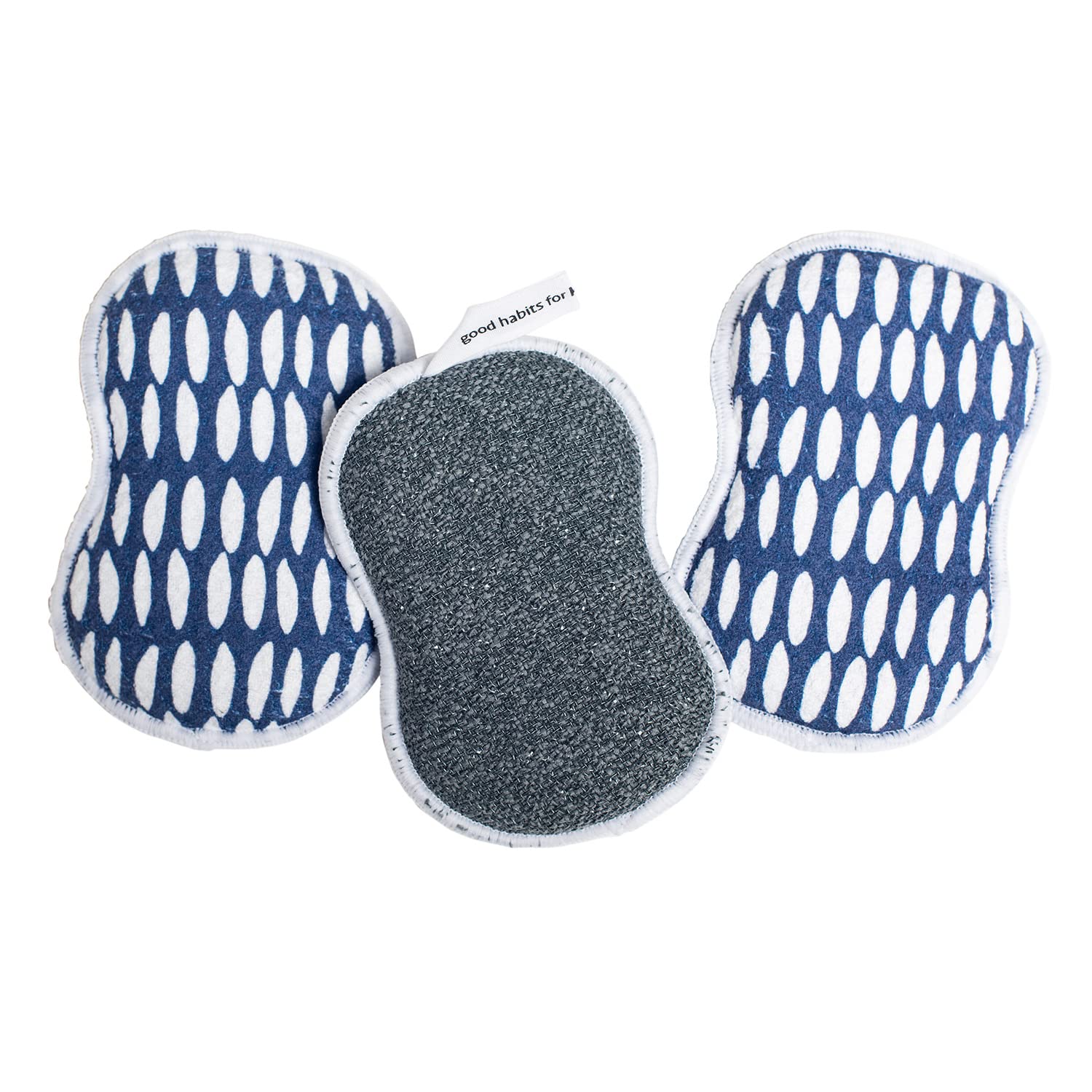RE:usable Sponges Set of 3 (Navy Beans)