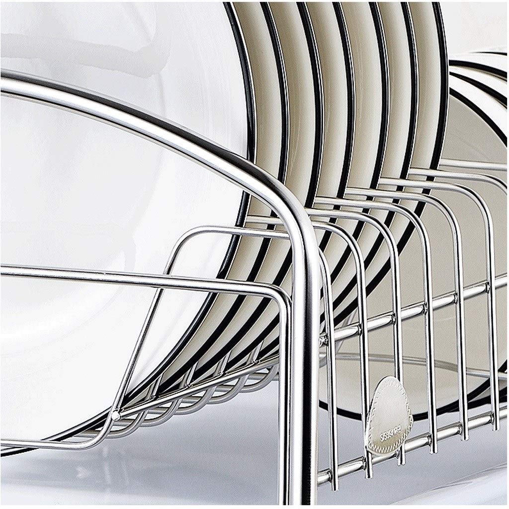 Geschirrkorb Abtropfbrett 304 Edelstahl Abtropfbrett Herausnehmbare Besteckhalter Geschirr Teller Stäbchen Besteck Storage Rack Geschirr Abtropfgestell