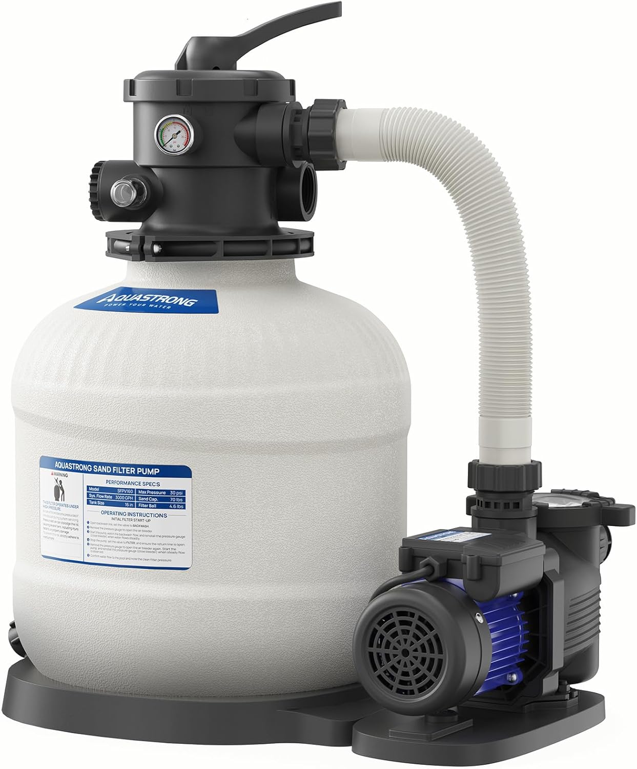 AQUASTRONG 16in Sand Filter Pump