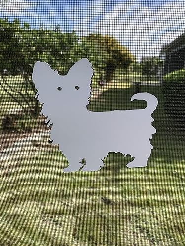 Miniatura 2 de DCentral Imán de pantalla flexible Yorkshire Terrier Yorkie: doble cara. Blanco de seguridad, más fácil de ver día y noche. Decorativo. Ayuda a