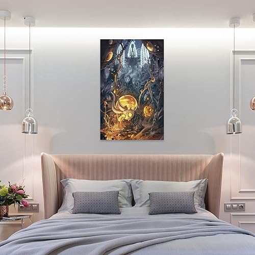 Miniatura 8 de SNKB Póster de caballero hueco, pintura decorativa, lienzo, arte de pared, para sala de estar, dormitorio, 08 x 12 pulgadas (7.9 x 11.8 in)