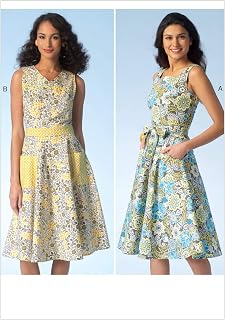 KWIK-SEW PATTERNS K4098 Misses' Dresses & Belt, in One Envelope (XS - XL)
