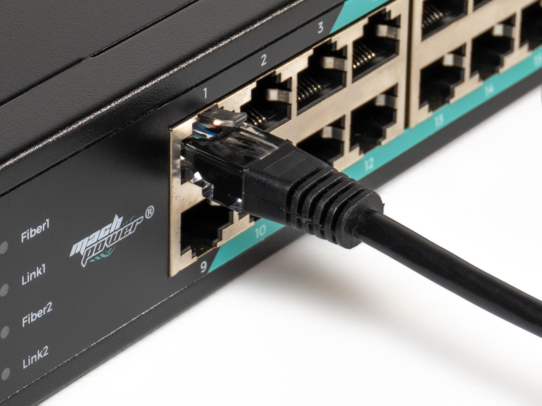 Switch 16 Porte Gigabit Unmanaged + 2 Porte SFP, Montaggio Rack 19", Alta Velocità, Plug & Play, Espandibilità in Fibra, Ideale per Reti Aziendali (SW-UG16L2SRM)
