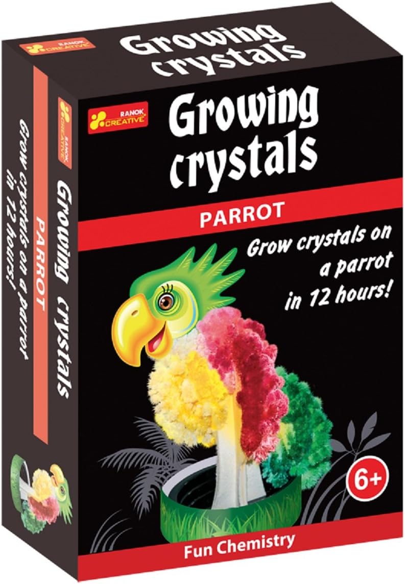 Ranok 12160060A Parrot Growing Crystal Kit, 10 x 14 x 4 cm, Multi-Color