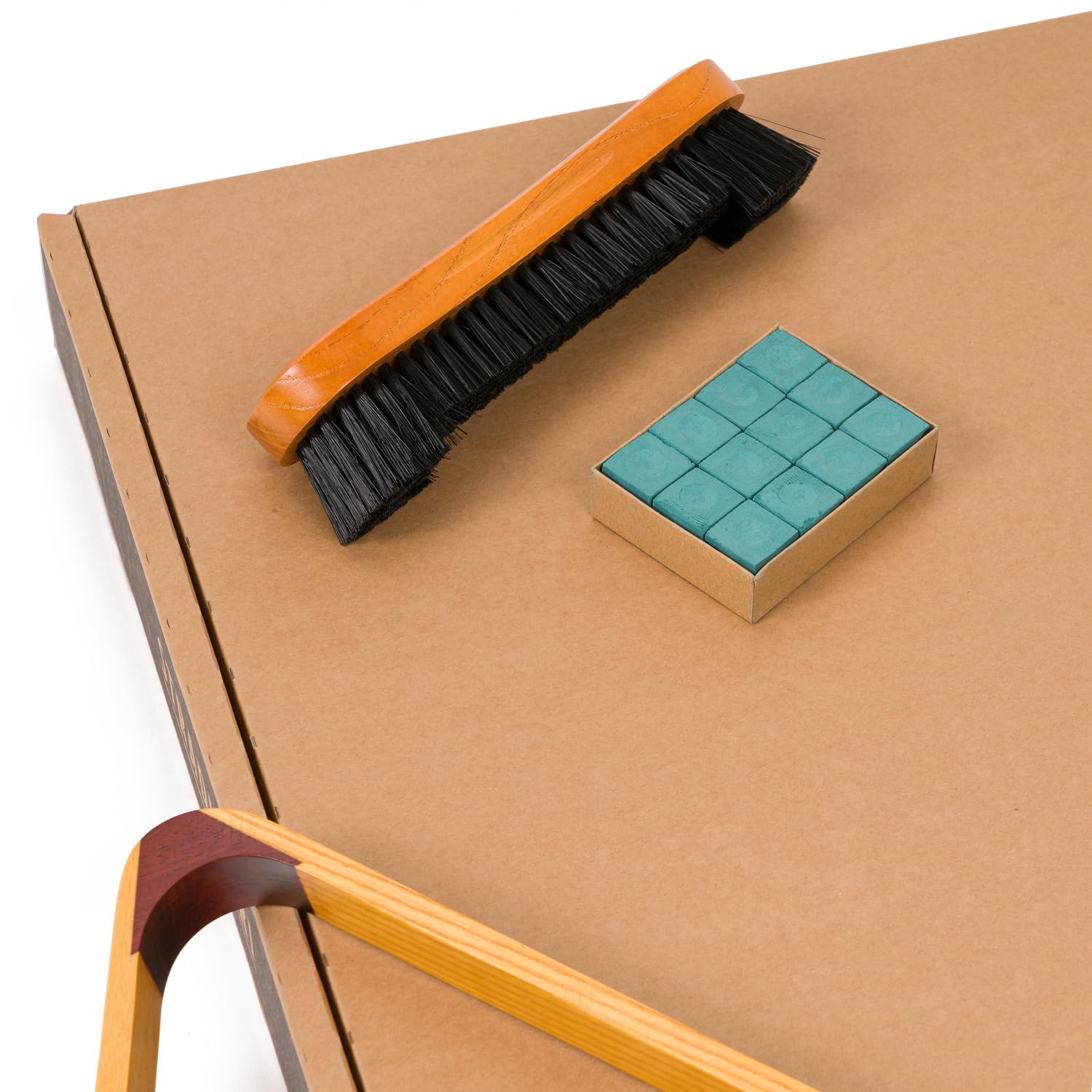 Stradivari Billard Equipment Set | Queue Set mit Kugeln, Dreieck, Kreide, Bürste und 10 Ersatzleder | Hochwertige Ausführung | Schwarz | Vielseitiges Zubehör