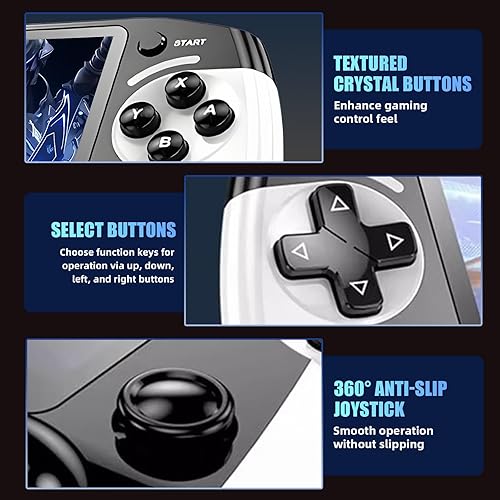 Miniatura 7 de X9 - Consola de juegos de mano retro con pantalla HD de 5.5 pulgadas, más de 15000 juegos 9 emulador de consola de juegos retro, emulador de mano