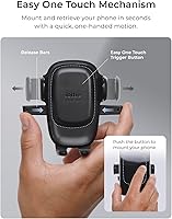 Vista 2 de iOttie Easy One Touch Advanced soporte de teléfono para coche con ventosas - Soporte universal para teléfono celular para iPhone, Google, Samsung