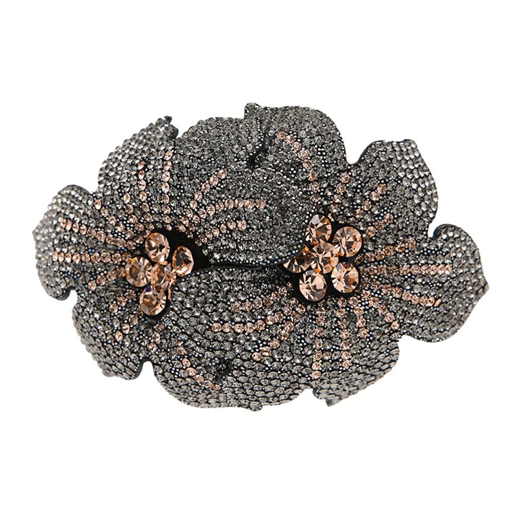 HBJWOV Horizontal Clip Ponytail Hair Accessories Plate Back Top Word(D)