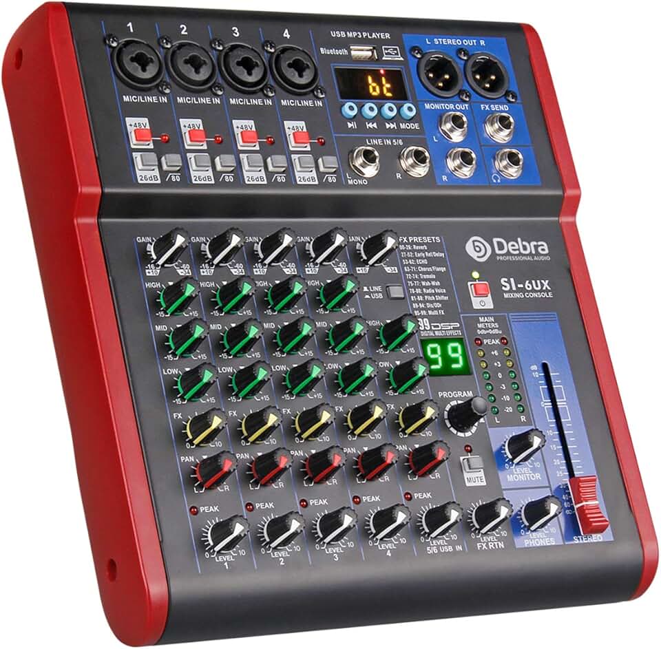 Mixer with XLR Output and RCA Input