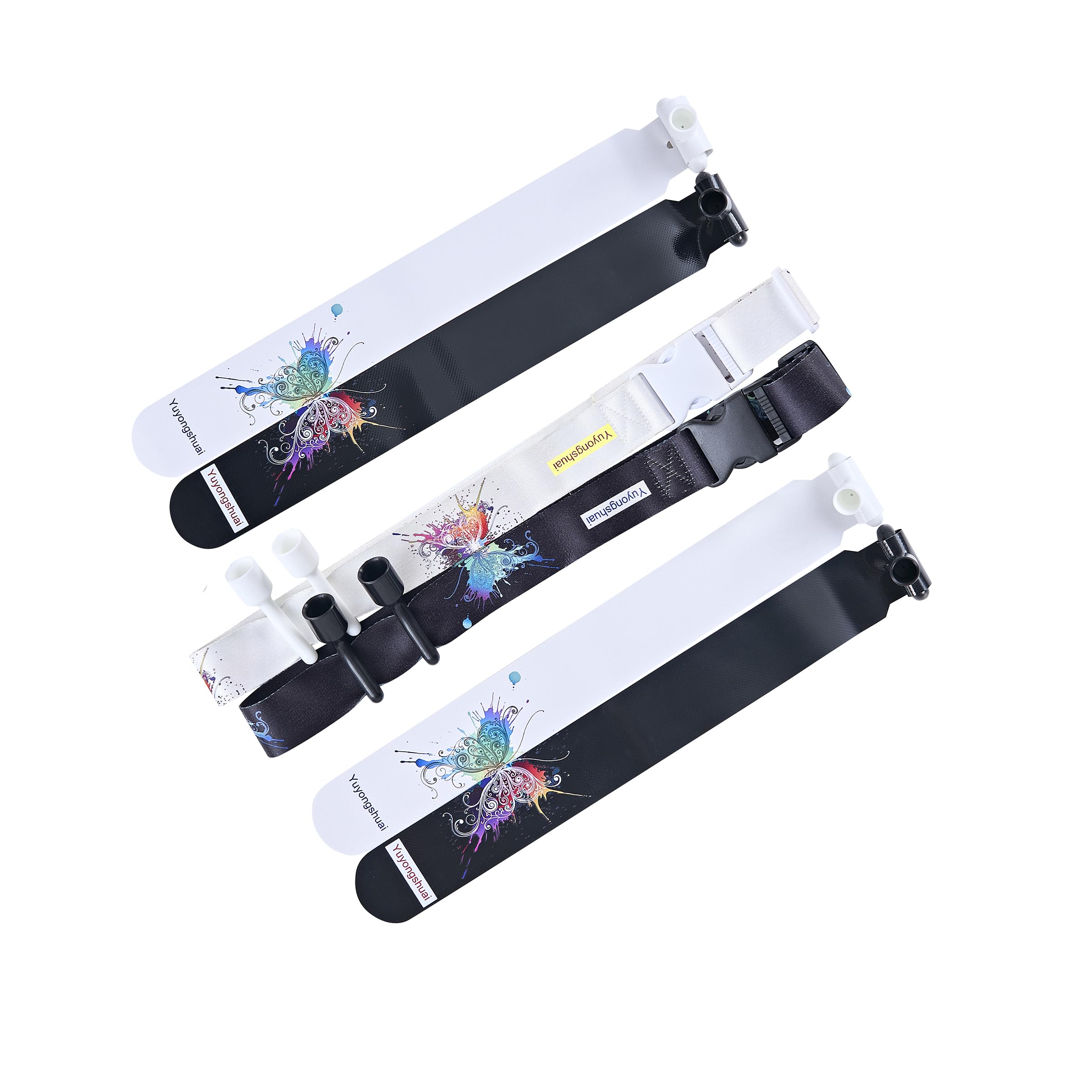 Yuyongshuai Flag Football Belts, Flag football kit, Children/teenagers/adults., Black and White, Large