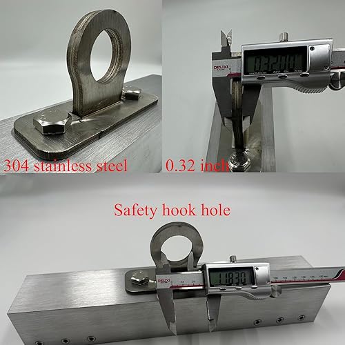 Miniatura 3 de Abrazadera de techo de costura de pie, sistema de protección contra caídas de anclaje de techo, anclajes de techo reutilizables para protección