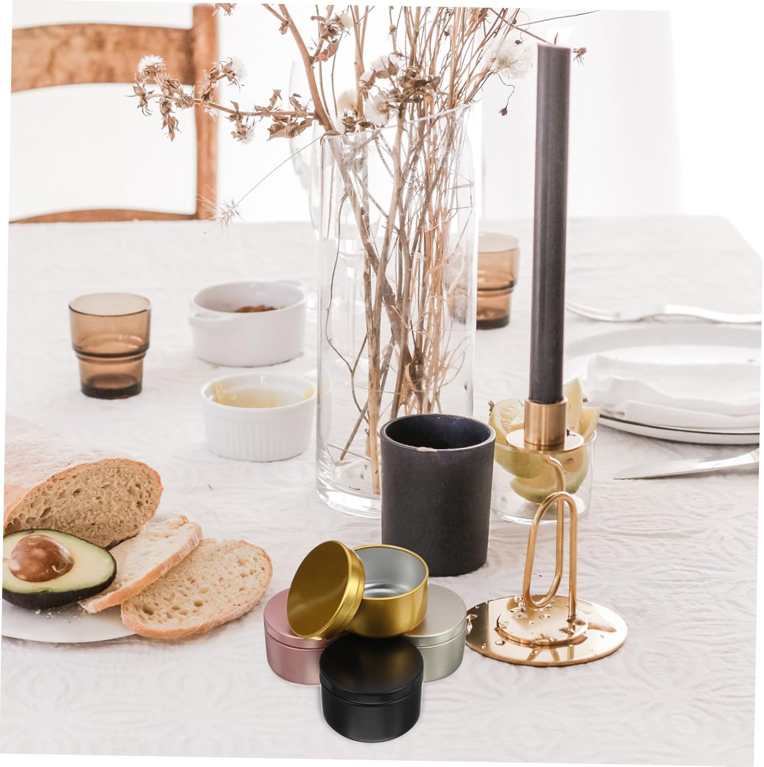 Candle Tin Containers Pcs Essential Oil Candle Jars for DIY Aromatherapy