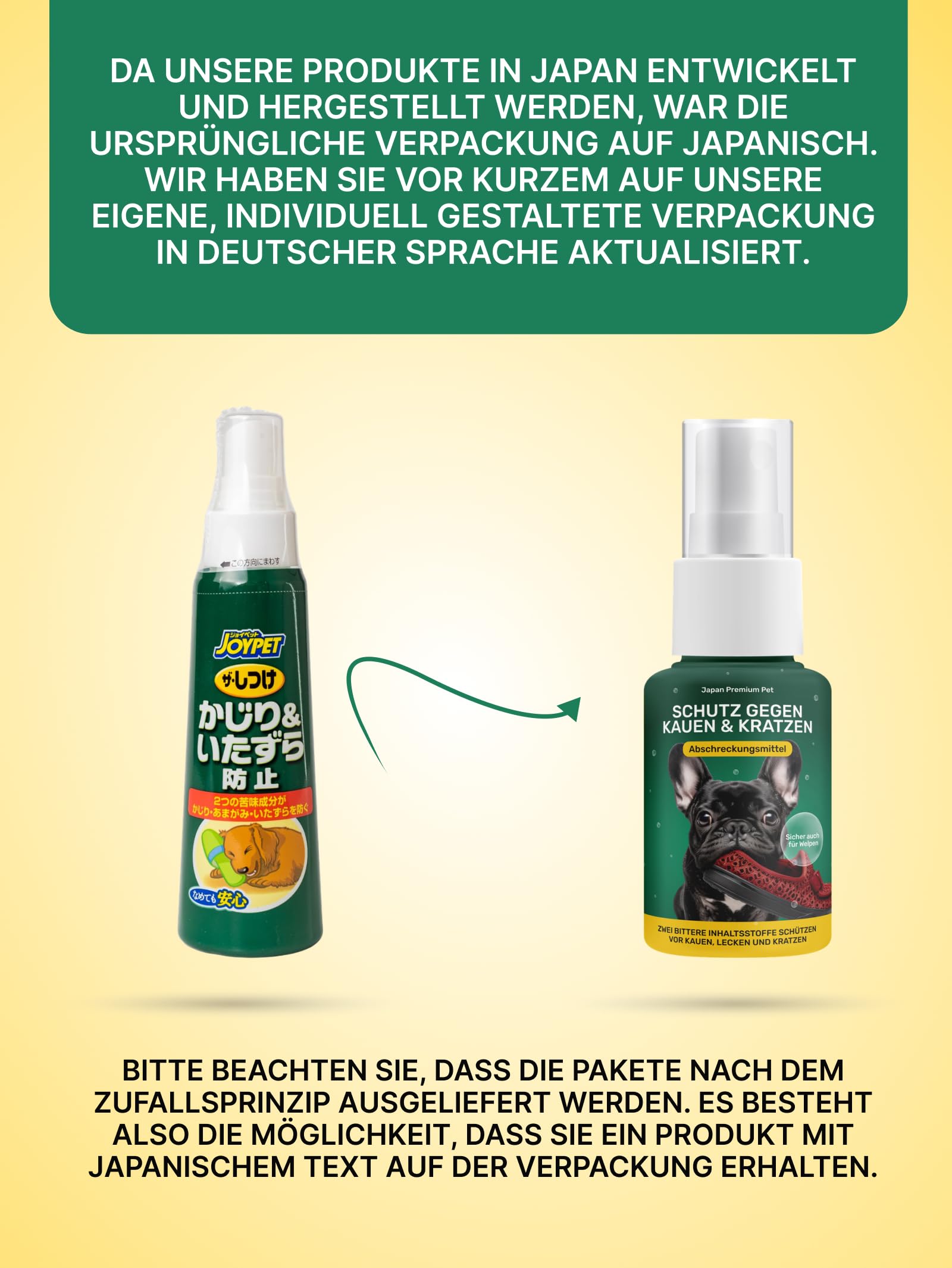 Spray Correcteur de Comportement pour Chien | Spray Répulsif pour Chien | Spray Anti-Mordillage | Spray d’Éducation Naturel pour Chien | Solution de Dressage | Spray Amer Sans Alcool 100 ml
