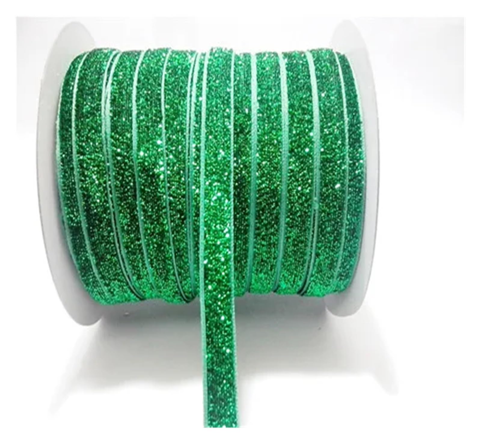 Nastri di raso, Nastro in velluto da 50 metri con glitter metallici multicolori 10 mm(Color26)