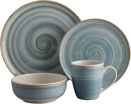 Miniatura 7 de Juego de vajilla Corona de 16 piezas de loza  Caoba beige