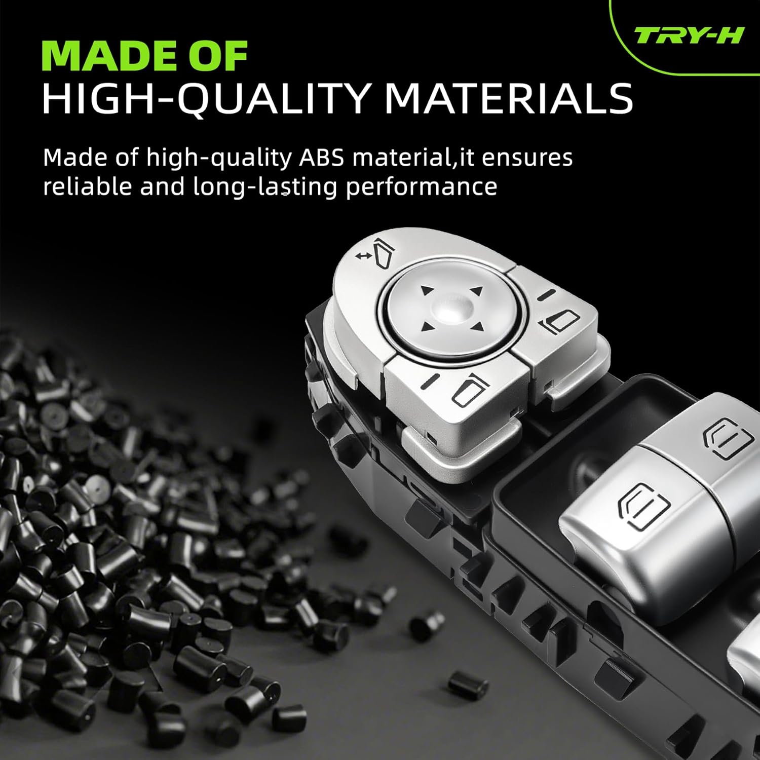 A2059056811 Master Power Window Switch for Mercedes-Benz C300 C350e C400 C450 C43 C63 GLC43 AMG GLC63 GLC300 GLC350e 2015-2020 Front Driver Side Accessories Replace 2059056811 20590568119051