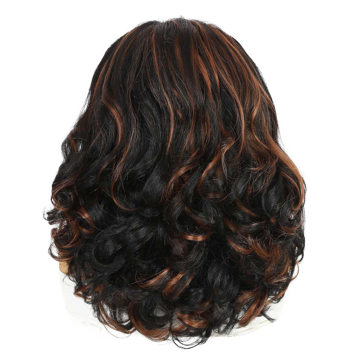 Quantum Love Yaki Curly Headband Wigs for Black Women Kinky Straight Mix Brown Headband Curly Ends Synthetic Wear and Go Glueless Half Wig with Headbands Attached