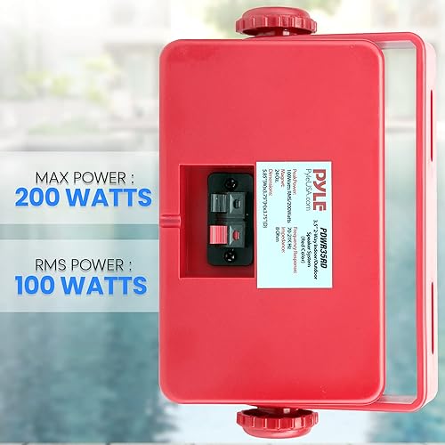 Vista 23 de Pyle USA - Pares de altavoces para interiores y exteriores, 500 W, doble impermeable, 5.25 pulgadas, sistema de altavoces de rango completo de 2