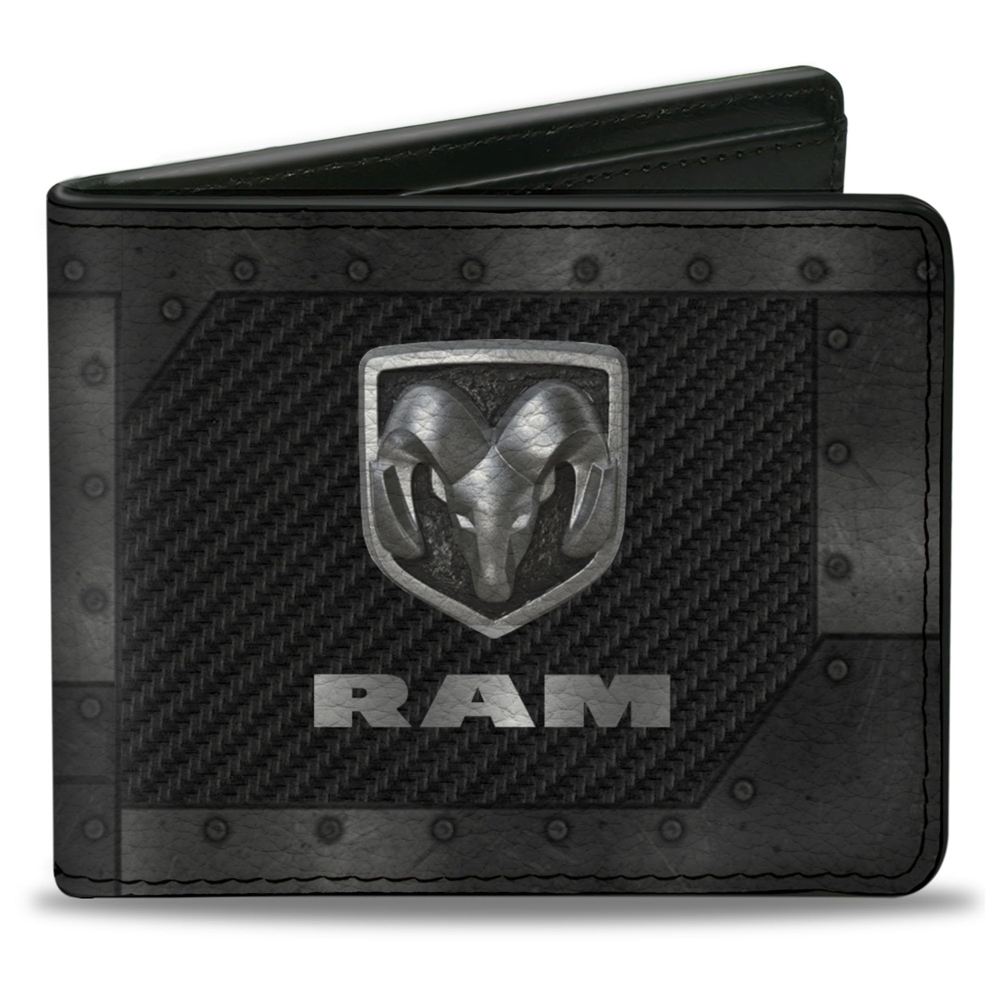 Buckle-Down Men's Buckle-Down PU Bifold Wallet - Ram Logo