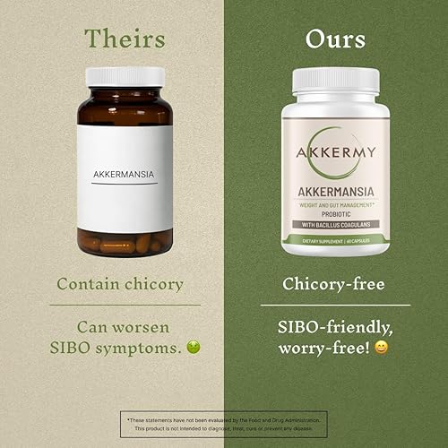 Miniatura 5 de Akkermansia Probiótico (60 cápsulassuministro de 2 meses)  Aumenta la producción de GLP-1  Apto para SIBO, vegano, sin gluten  Incluye Bacillus