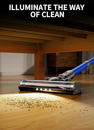 Miniatura 4 de Aspiradora inalámbrica, 580 W 50 Kpa, potente aspiradora de palo, batería recargable de hasta 70 minutos, aspiradoras para el hogar, antienredos,