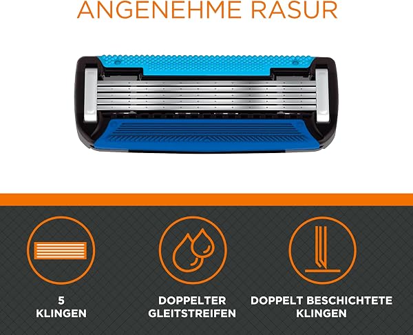 by Amazon 5 Blade Men's Razor With 15 Refills Razor & 16 blades 16 count (Pack of 1) - 2