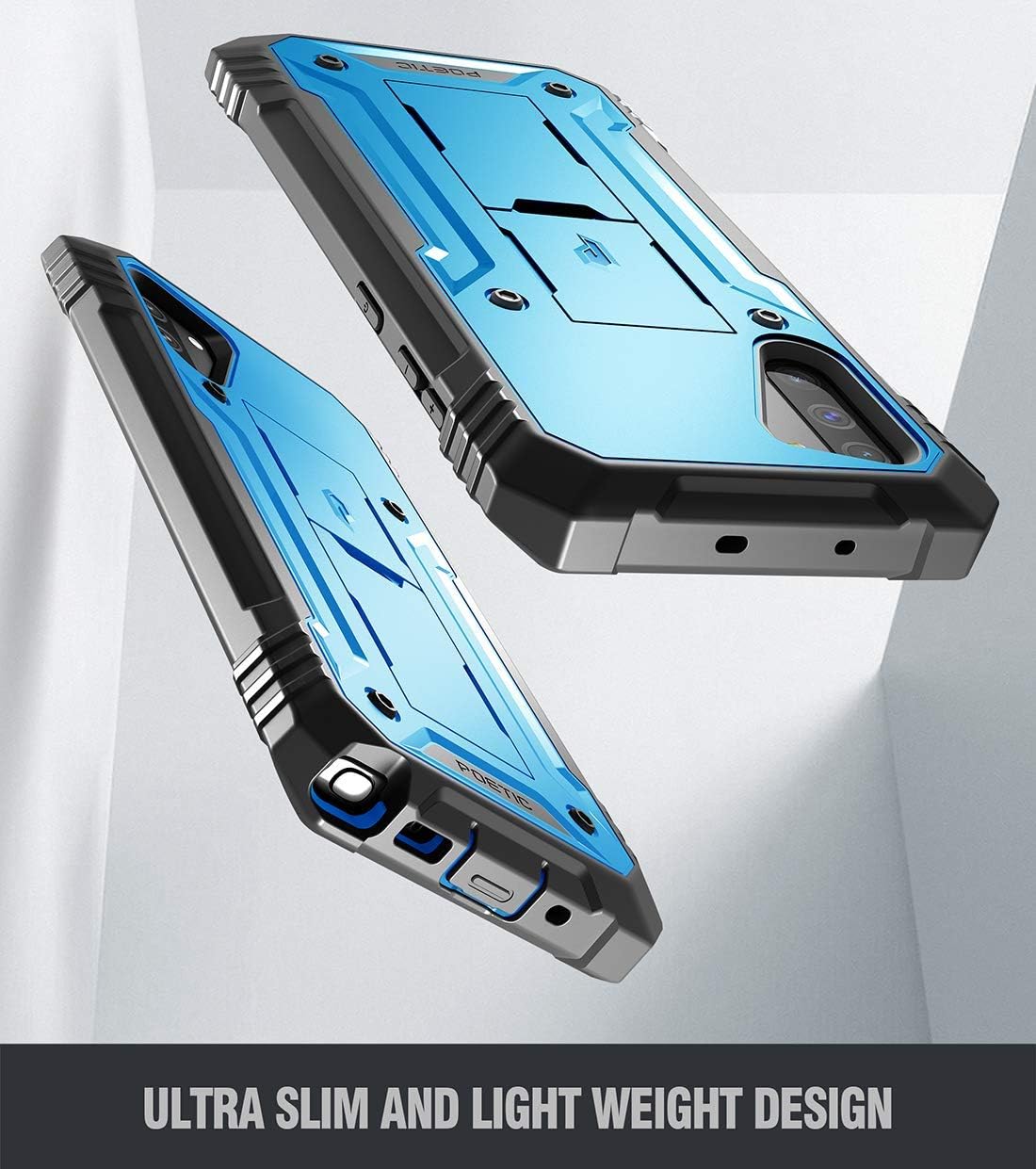 Bеѕt Dеаl Chеар 🛒 Galaxy Note 10 Rugged Case with Kickstand, Poetic Heavy Duty Military Grade Full Body Cover, Without Built-in-Screen Protector, Revolution Series, for Samsung Galaxy Note 10 (2019), Blue