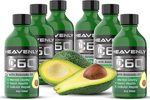 HNP Labs Aceite de aguacate C60 orgánico prensado en frío  Aumenta la energía, claridad mental, disminuye el envejecimiento de forma natural y