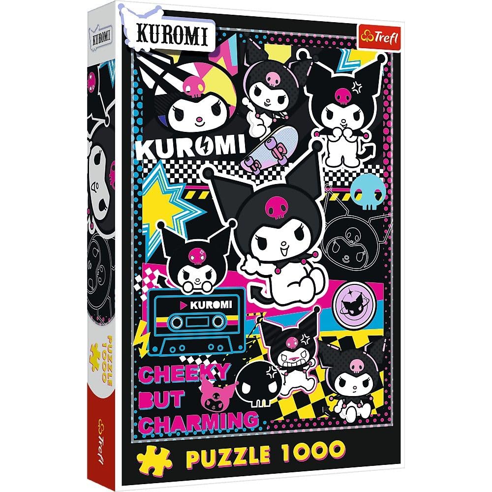 Trefl - Kuromi, W Świecie Kuromi - Puzzles 1000 Pieces - Jigsaw Puzzle with Heroes Fairy Tales for Adults and Children from 14 years