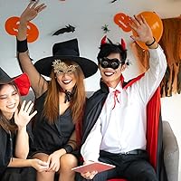 Vista 5 de BOXOB 2 máscaras de mascarada, máscara de encaje y máscara de plástico para mujer para Halloween