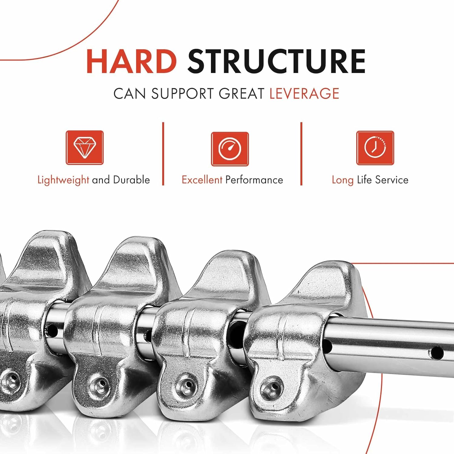 A-Premium Engine Rocker Arm and Shaft Lifter Assembly Compatible with Dodge Charger, Challenger, Magnum, B200, Coronet, Lancer, Dart & Chrysler Town & Country, 300, Imperial & Plymouth Fury 2-PC Set