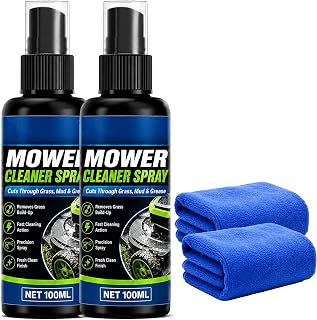Heavy Duty Mower Cleaner Degreaser, 100ml/3.52oz (2pcs) | Quick Foaming, Removes Grass Buildup, Suitable for Lawn Mowers, Trimmers, Garden Tools