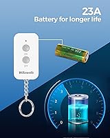 Vista 4 de Enchufe con Control Remoto Interruptor de Encendido y Apagado Inalámbrico, Interruptor de Luz Remoto Inalámbrico WILAWELS para Lámpara, Luz