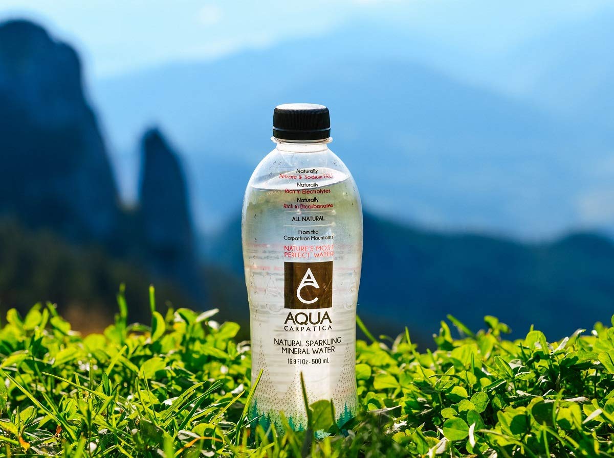 AQUA Carpatica Natural Sparkling Mineral Spring Water with Electrolytes