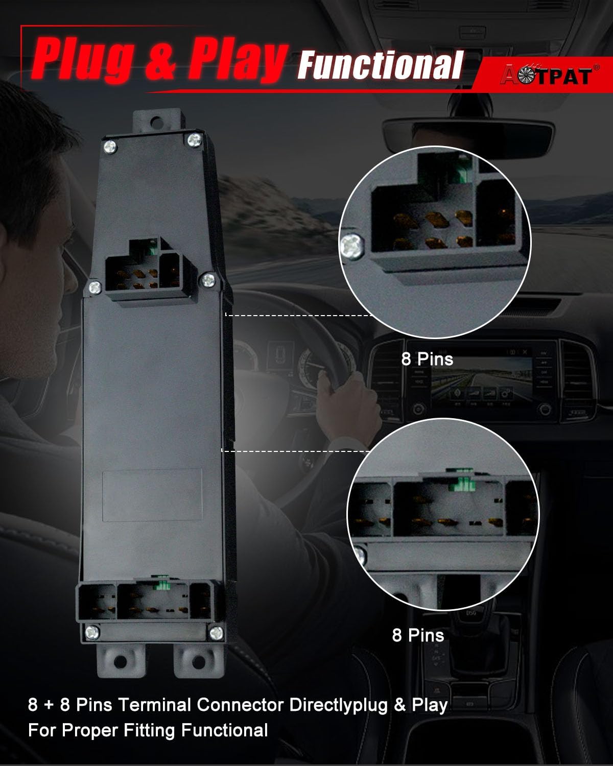 Master Power Window Switch Fits For:-Jeep Cherokee 1997 1998 1999 2000 2001, Front Driver Side Control Switch, 56009450AB, 68171682AA, 901-410, 56009450AC, 68171682AB, 1S2195, DS-1232 (ALL-NEW)