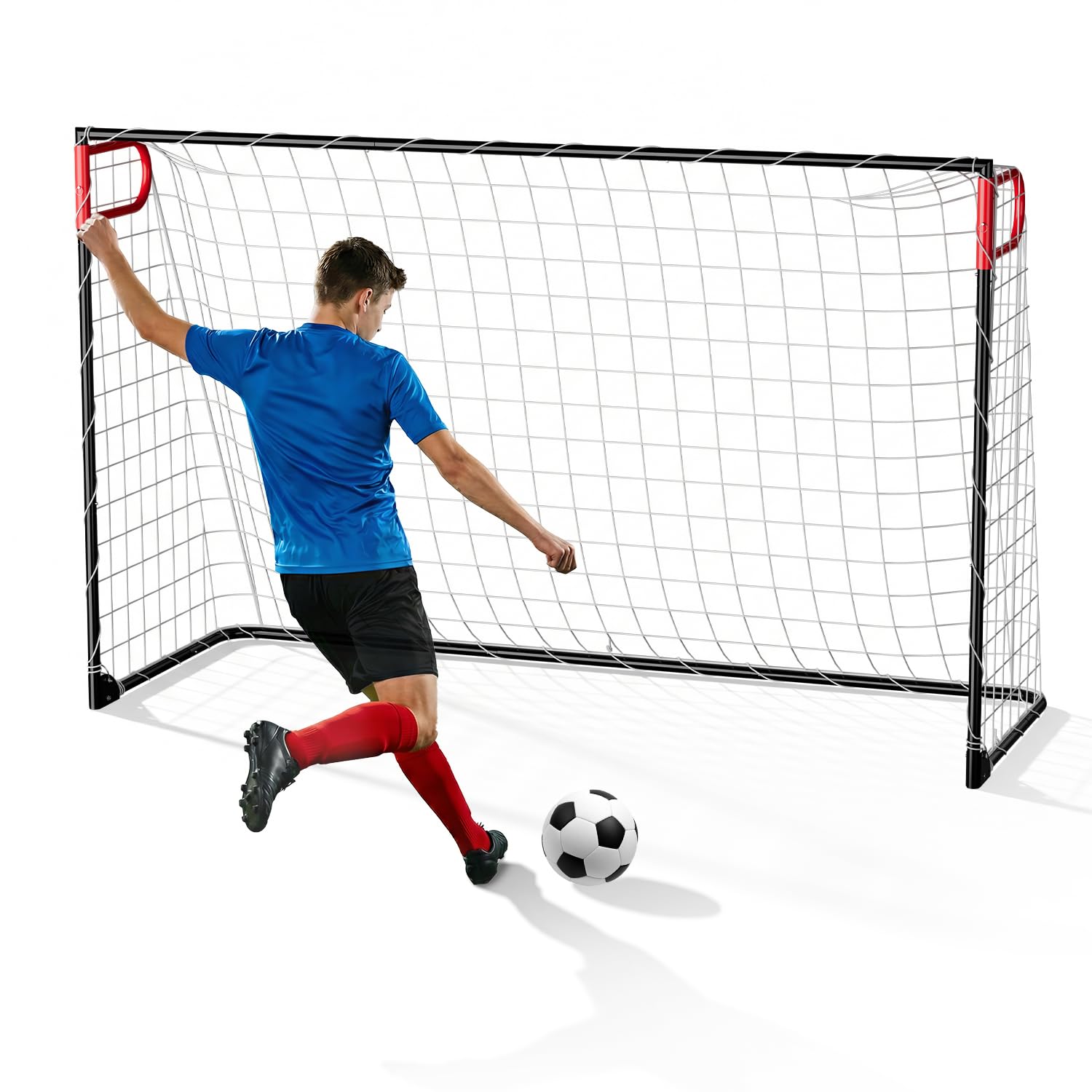 JASCOPRO 240 * 150cm Fußballtor, großes Fußballtor für Garte