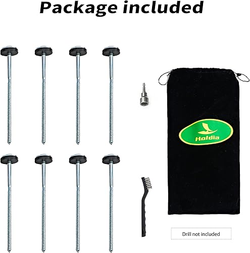 Miniatura 2 de Hodlia 8 estacas perforables para tienda de campaña de 12 pulgadas  Clavijas hexagonales  Anclajes metálicos resistentes para tienda de campaña y