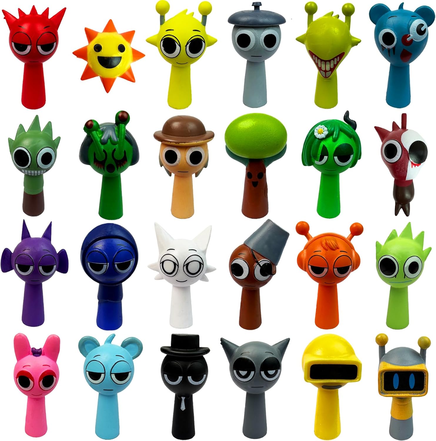 Sprunki Action Figures Mystery Box, Sprunki Mystery Box,Office Room Figurine Decor for Adults (Colorful-24Pcs) Sprunki Action Figures Mystery Box, Sprunki Mystery Box,Office Room Figurine Decor for Adults (Colorful-24Pcs)