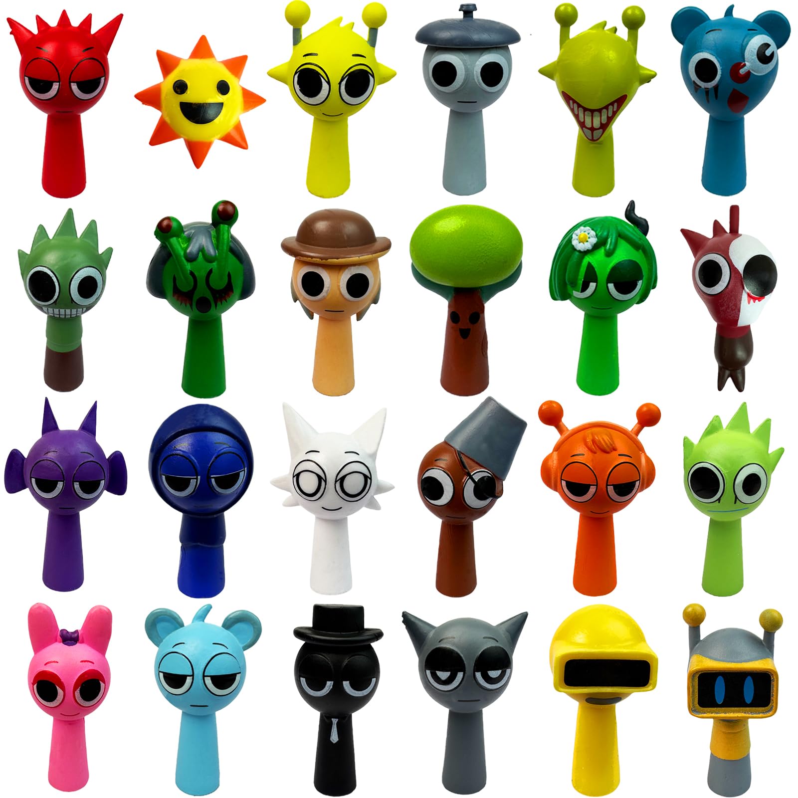 Action Figures Mystery Box,Mystery Box,Office Room Figurine Decor for Adults (Colorful-24Pcs)