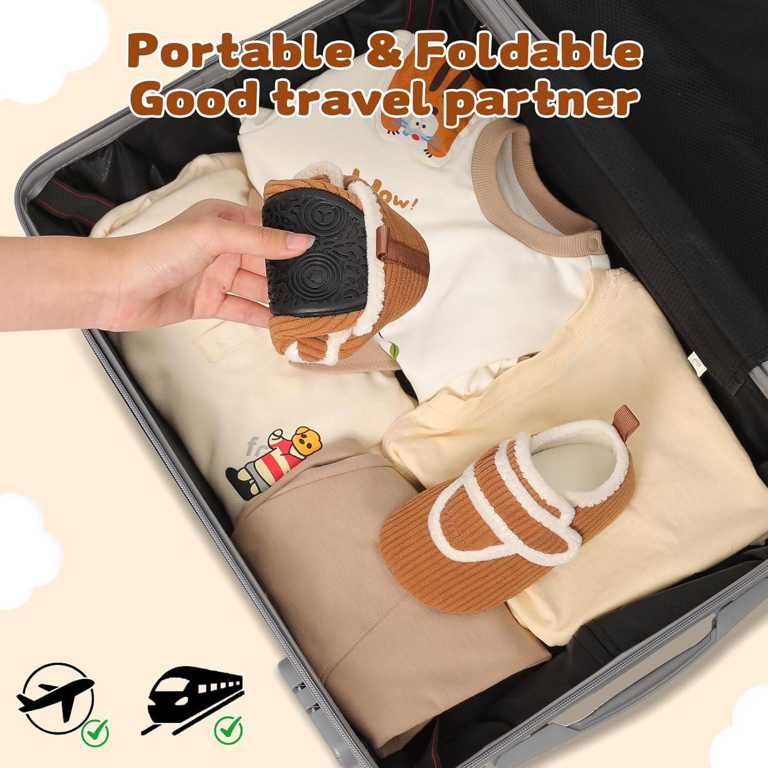 LeIsfIt Toddler Slippers Boys Girls House Shoes Soft Warm Kids House Slippers Slip on Cozy Bedroom Sock Shoes Non-slip Indoor Outdoor Slipper Shoe - Image 5