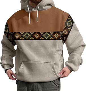 CUTeFiorino Long Sleeve Shirt Men's Autumn Men's Winter Autumn Casual O Neck Long Sleeve 3D Printed Hooded Sweatshirt Top Blouse