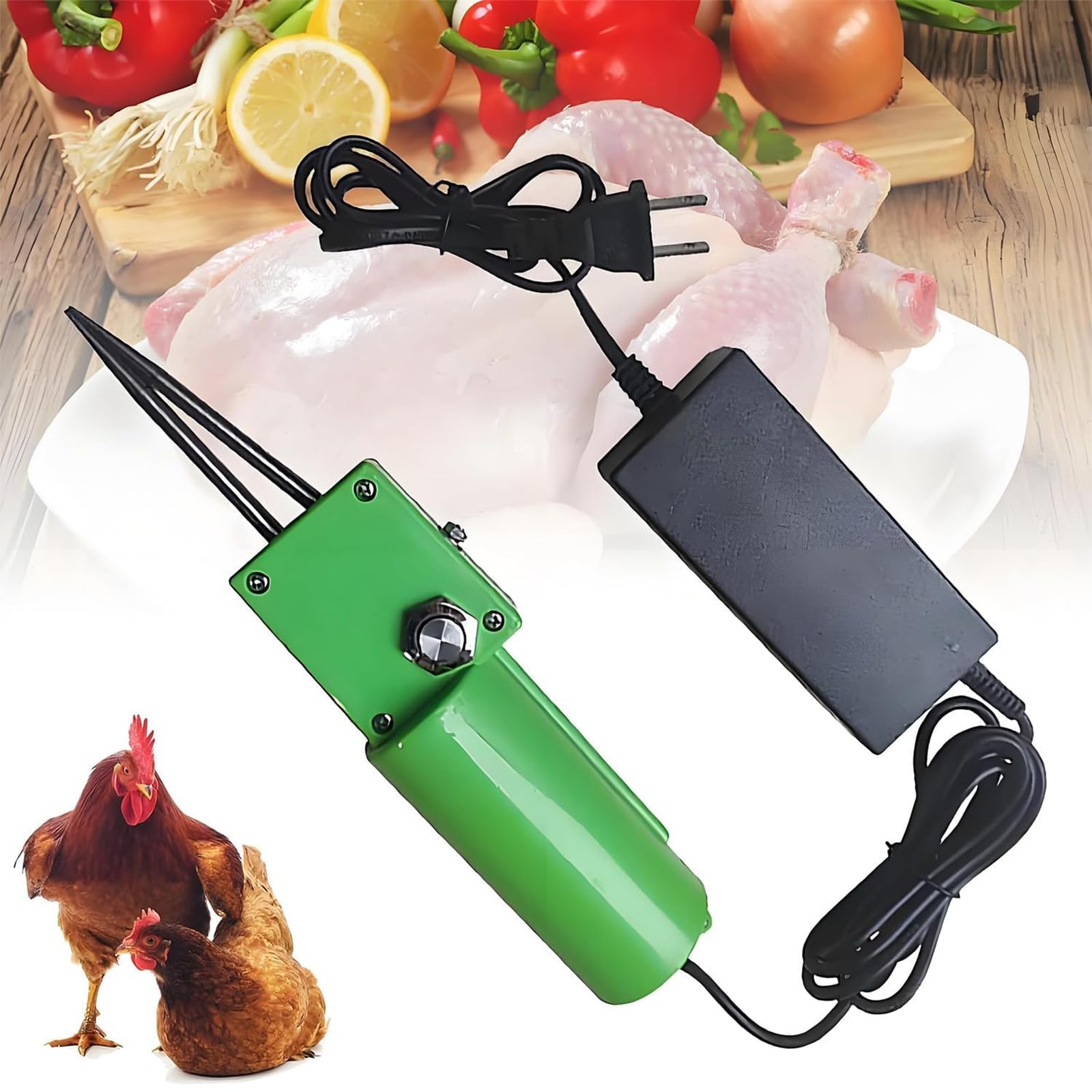 Macchina elettrica di spennatura del pollo, dispositivo di rimozione manuale della piuma del pollame, motore di rame puro 180W per la spennatura efficiente, attrezzatura durevole di spennatura