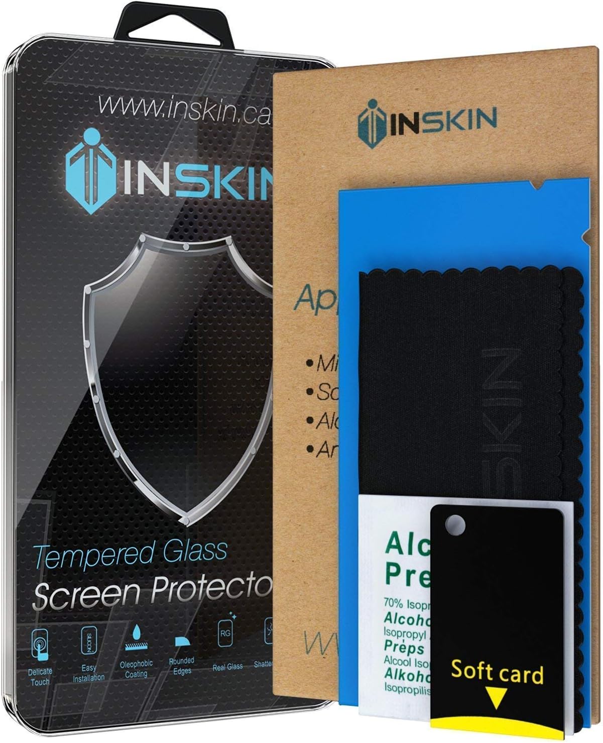 Inskin Tempered Glass Screen Protector, fits New Nintendo 3DS XL. 3-Pack for top LCD.