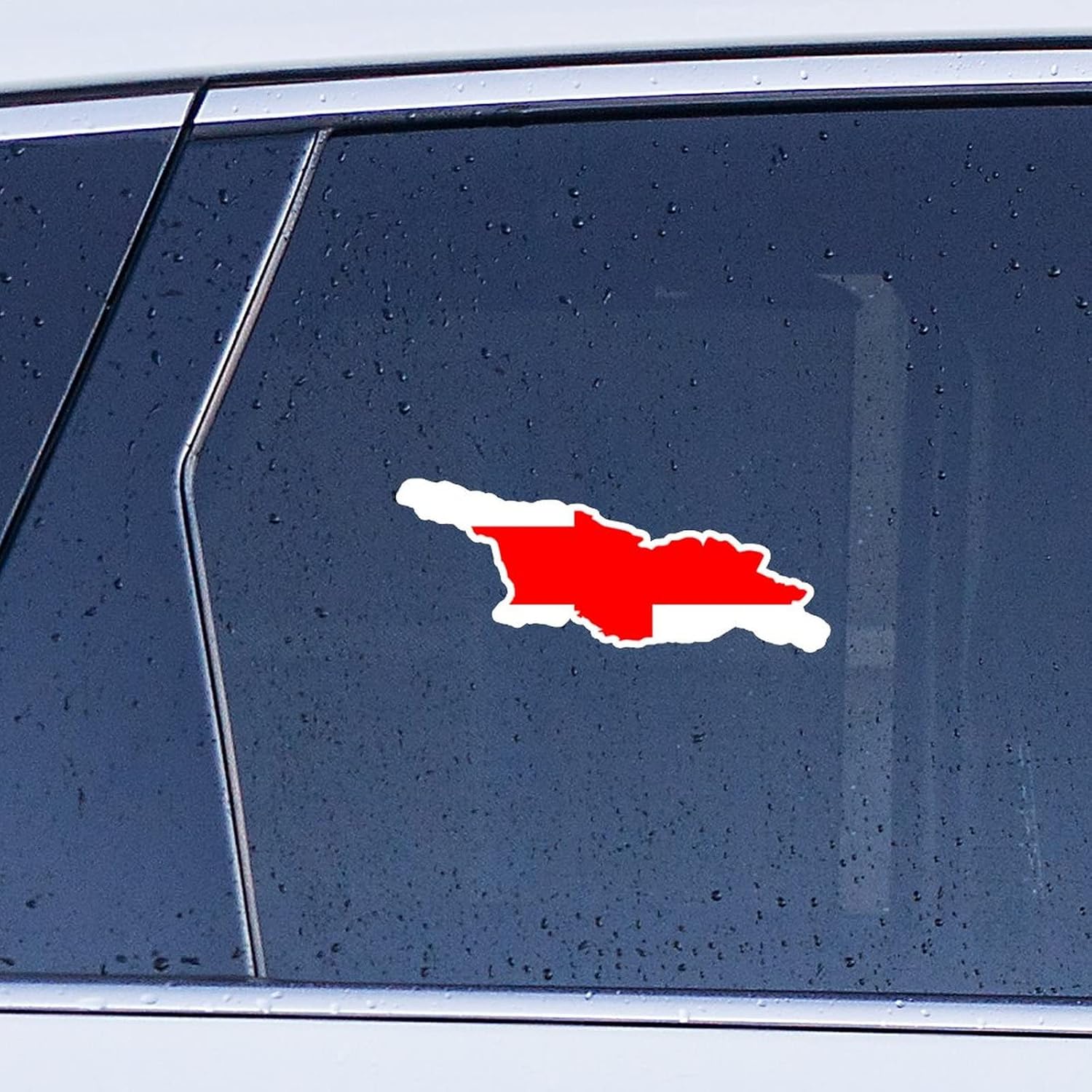 Georgia Flag Map Car Window Stickers Georgia Car Decal Window Decal Patriotic Decor National Flag Country City Souvenir Car Bumper Decals Decor for Truck Window Bumper Gift to Friend image 3
