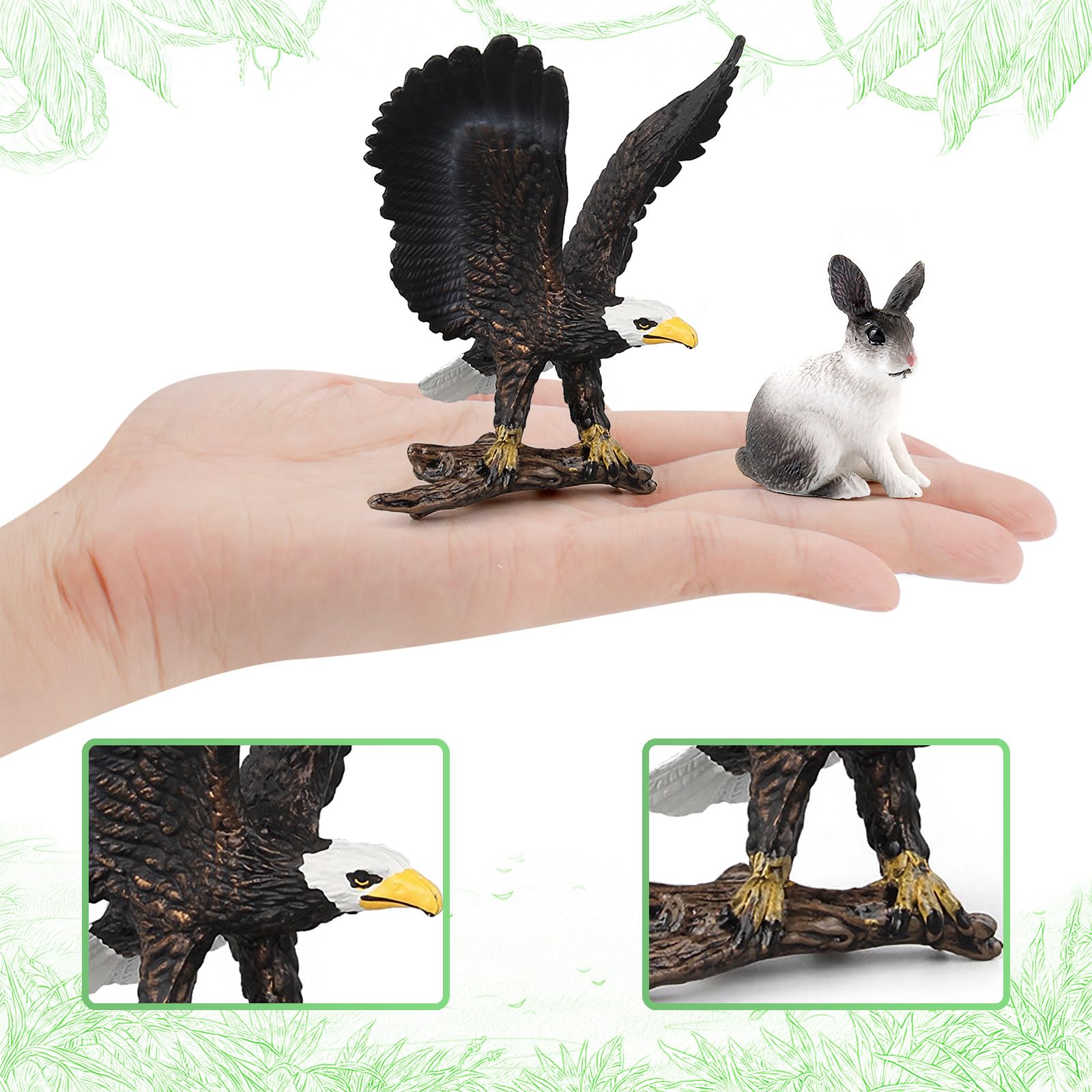 Amazon.co.jp: 森の動物フィギュア プレイセット 10ピース 森の動物