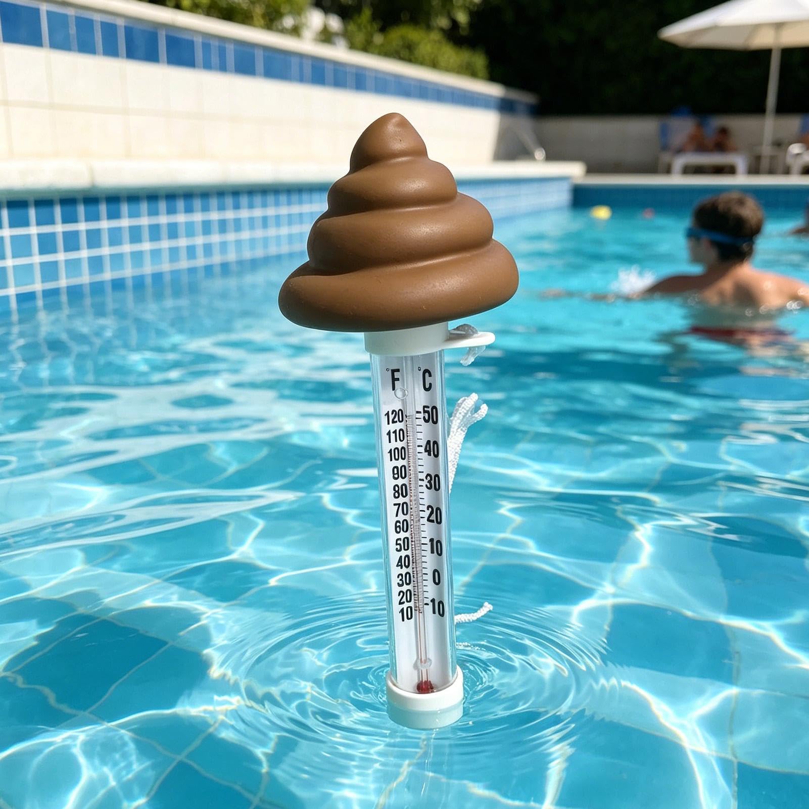 Pływający termometr do wody, podwójny kształt, zabawna | Zabawny czujnik temperatury wody do wanny z hydromasażem, stawu spa, basenu i łazienki