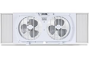 BLACK+DECKER Twin Breeze Window Fan
