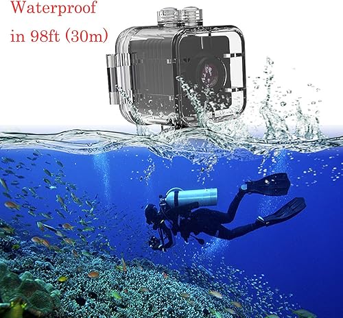 Miniatura 2 de Mini cámara impermeable Full HD 1080P con visión nocturna y detección de movimiento, videocámara portátil DVR deportiva grabadora de coche, pequeña