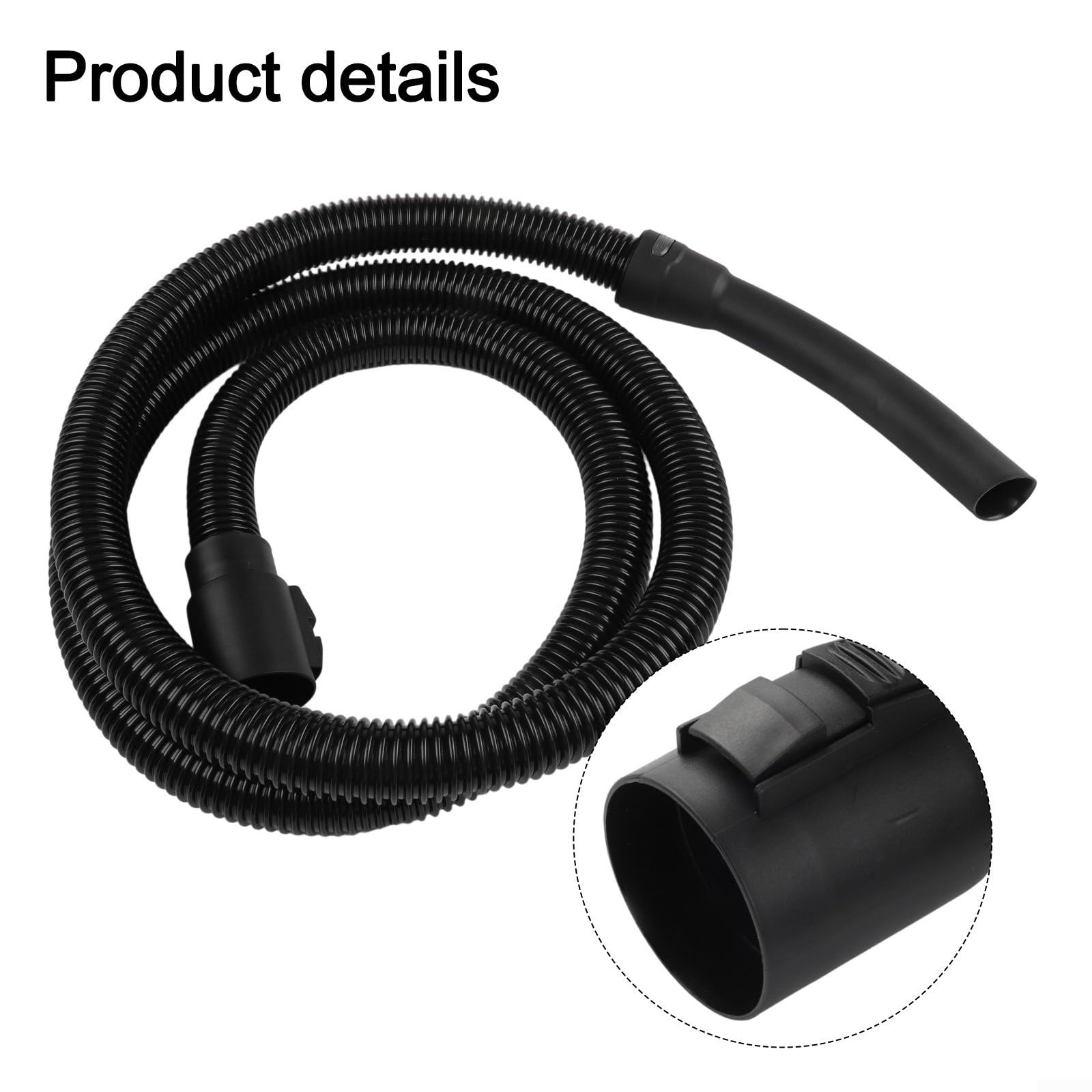 Tubo di ricambio da 2,5 m per aspirapolvere Karcher NT20 30 WD1, WD2, WD3, WD4, WD5, WD6, versione migliorata con giunto girevole, previene piegamenti e grovigli, potenza di aspirazione ottimale